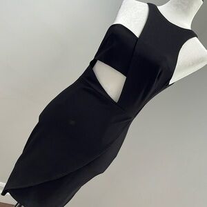 Black cutout bodycon dress
